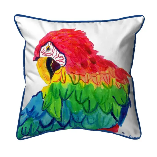 Betsy Drake Parrot Head Extra Large 20 X 24 Indoor / Outdoor Pillow {1}