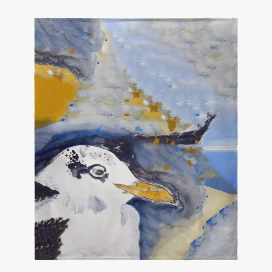 Betsy Drake Gull Portrait Throw Multicolor {1}