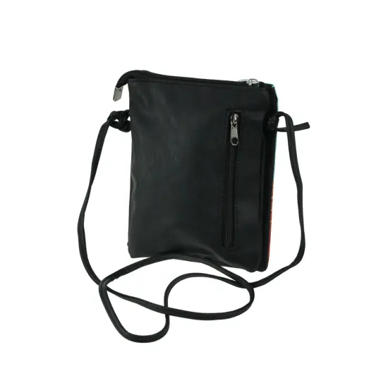 Day of the Dead Sugar Skull Mexican Woman Zippered Crossbody Bag {4}