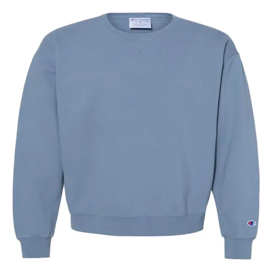 Champion&reg; - Garment-Dyed Crewneck Sweatshirt Saltwater {1}