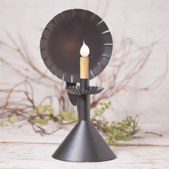 Irvins Country Tinware Hallway Light on Cone Smokey Black 17" {3}