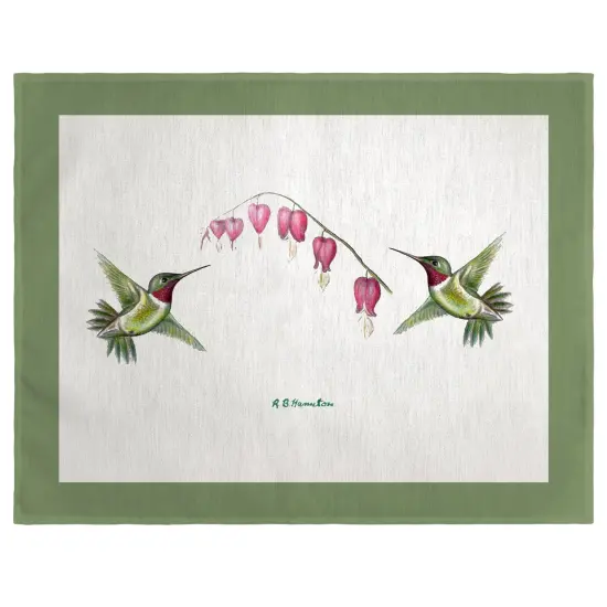 Betsy Drake Hummingbird Place Mat Set of 4 {1}
