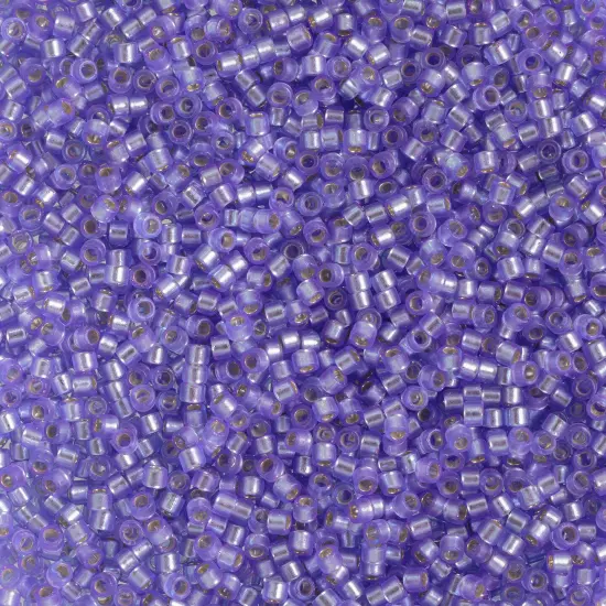 Miyuki Delica 50g Silver Lined Glass Beads, 11/0 Purple SemMat DB0694 {1}