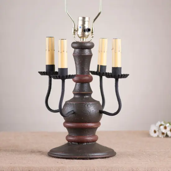 Cedar Creek Lamp Base in Espresso with Salem Brick {4}