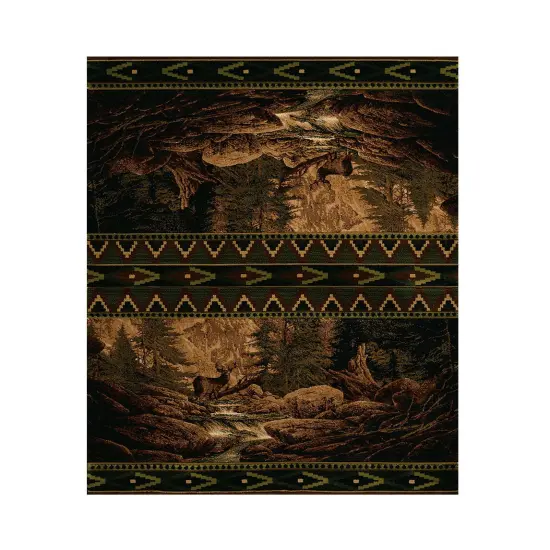 United Weavers Buck Falls Lodge Style Carpet Runner 31 X 88 Inches {1}