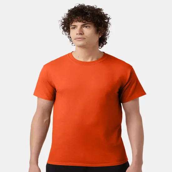 Champion&reg; Short Sleeve Crewneck T-Shirt Orange {1}