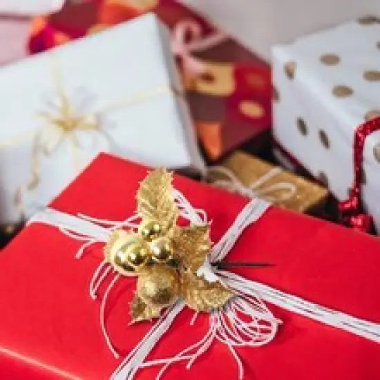 Set of 12: Sparkling Gold Glitter Holly Pick with Ornament Balls | Festive Holiday Accents | Trees, Wreaths, & Garlands | Christmas Picks | Home & Office Decor, Floral Home by Artificial Flowers {3}