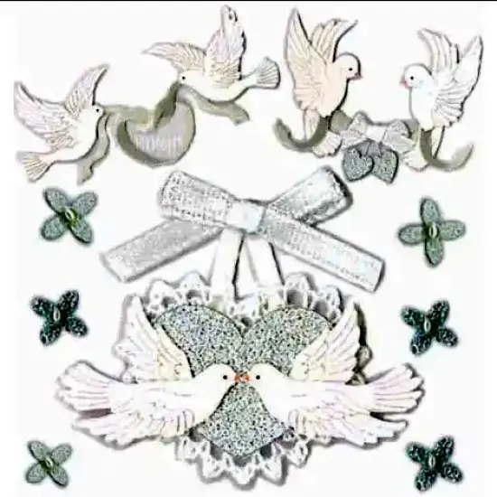 Jolee's Boutique Doves Dimensional Stickers {1}