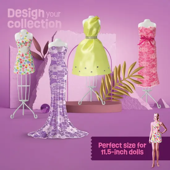 Pretty Me Fashion Design Studio - Sewing Kit for Kids - Designer Dress Girls Arts Crafts Kits Ages 6, 7, 8, 9, 10, 11, 12 Age - Sketch, Sew, Style - Kid Art Projects Gift - Girl Craft Activities Gifts {6}