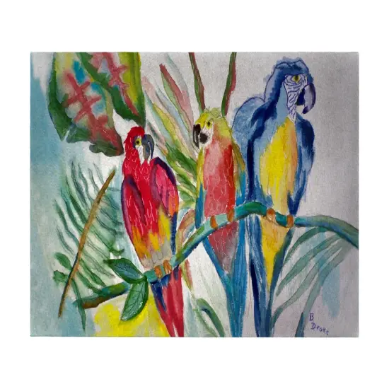 Betsy Drake Parrot Family 30 Inch By 50 Inch Comfort Floor Mat {1}