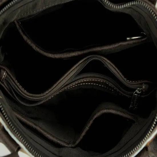 Montana West Trinity Ranch Hair-On Leather Trim Shoulder Tote Bag {4}