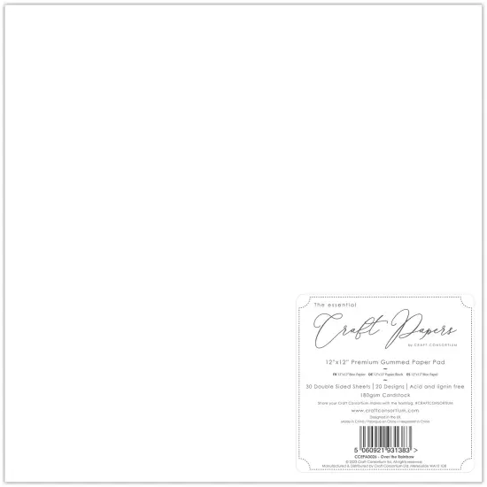 Craft Consortium Double-Sided Paper Pad 12"X12" 30/Pkg-Over The Rainbow, 20 Designs {2}