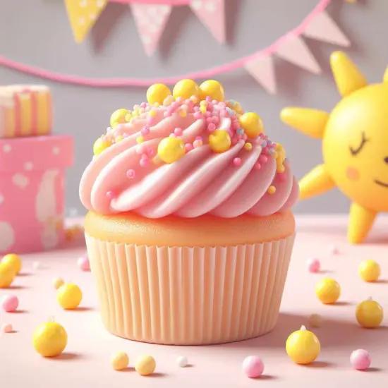 Krazy Sprinkles - Yellow 8mm Beads (1/2 Cup, 1x Jar) for Cakes, Ice Cream & Cookies {2}