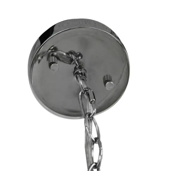 Classic Chrome Finish Pendant Lamp 16 Inch Diameter {4}