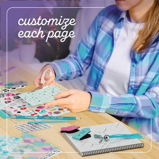 Pretty Me DIY Journal Kit for Girls - Great Gift for 8-14 Year Old Girl - Cool Birthday Gifts Ideas for Teens - Fun, Cute Art & Crafts Kits for Tween Teenage Kids - Scrapbook & Diary Supplies Toy Set {3}