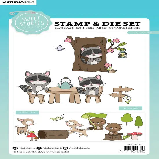Studio Light Sweet Stories Stamp & Cutting Die-Nr. 74, Outdoorsy {2}