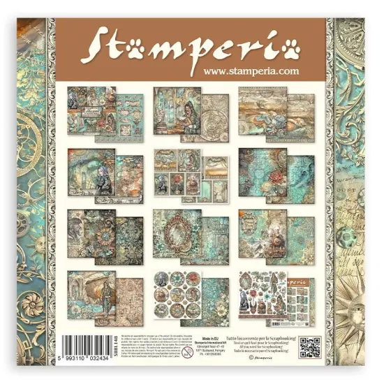 Stamperia Double-Sided Paper Pad 12"X12" 10/Pkg-Sir Vagabond In Fantasy World {2}