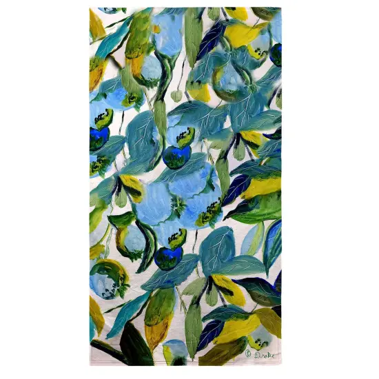 Betsy Drake Betsy's Blueberries Beach Towel Multicolor {1}