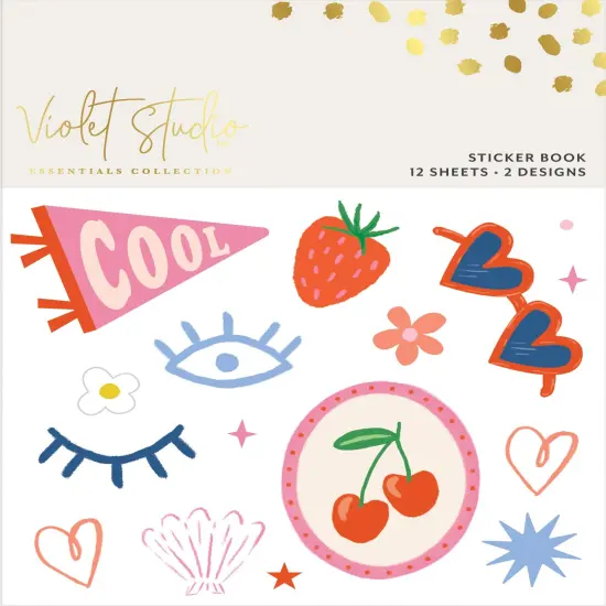 Violet Studio Sticker Book-Pretty In Pink {1}