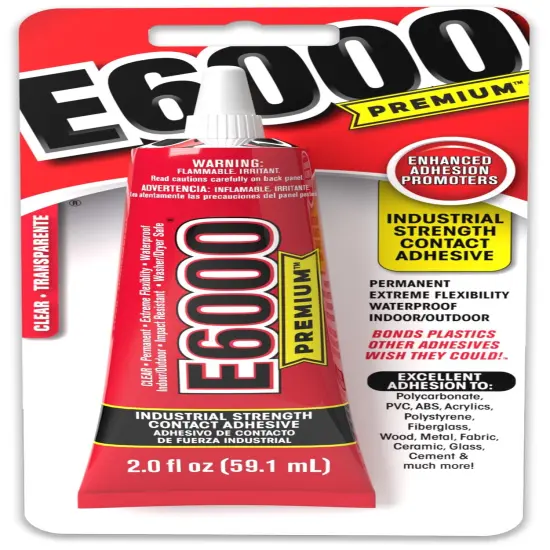 E6000 Premium Clear Adhesive With Nozzle Tip-2oz {1}