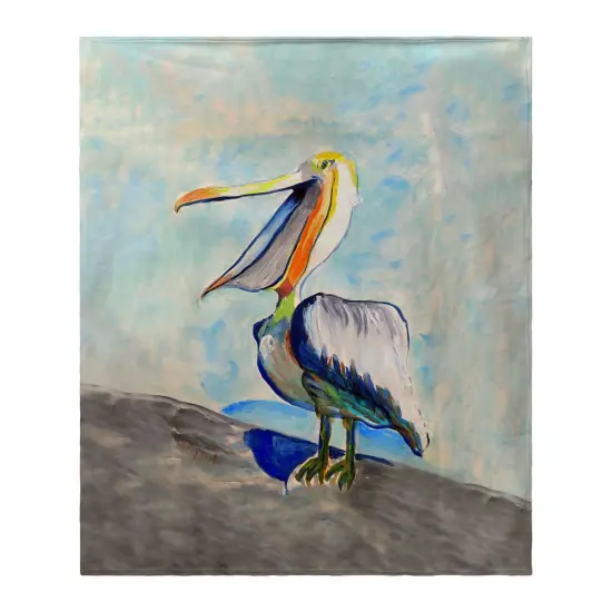Betsy Drake Talking Pelican Throw Multicolor {1}