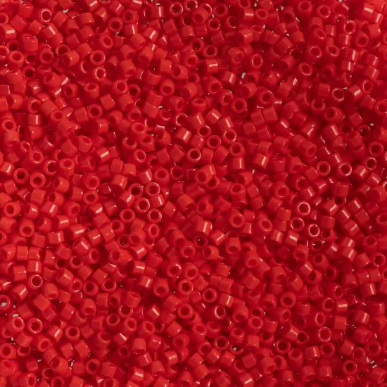 Miyuki Delica 250g Opaque Glass Beads, 11/0 Red (DB0723) {1}