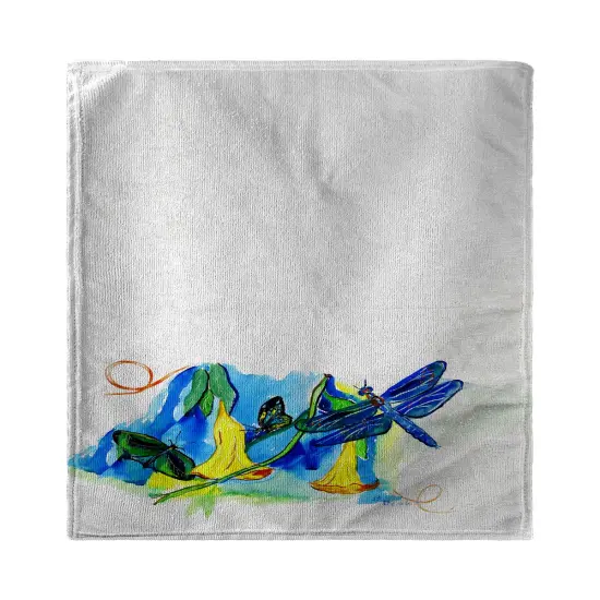 Betsy Drake Yellow Bells and Dragonfly Beach Towel {1}