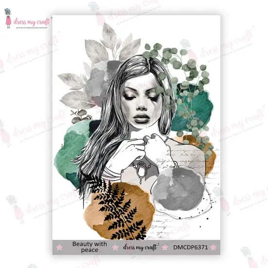 Dress My Craft Mini Transfer Me Sheet 4"X6"-Beauty With Peace {1}