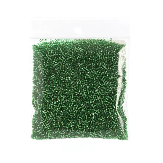 Miyuki Delica 50g Silver Lined Glass Beads, 11/0 Light Green (DB0046) {2}