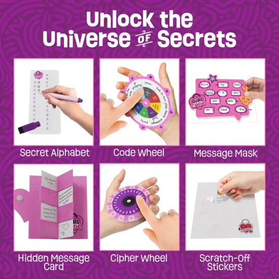 Secret Messaging Kit for Girls - Gifts for Kids - Birthday Gift Ideas for Ages 7-14+ Year Old Girl - Best Cool Stuff Toys Kits for Friends, BFF, Teen, Teenager {6}