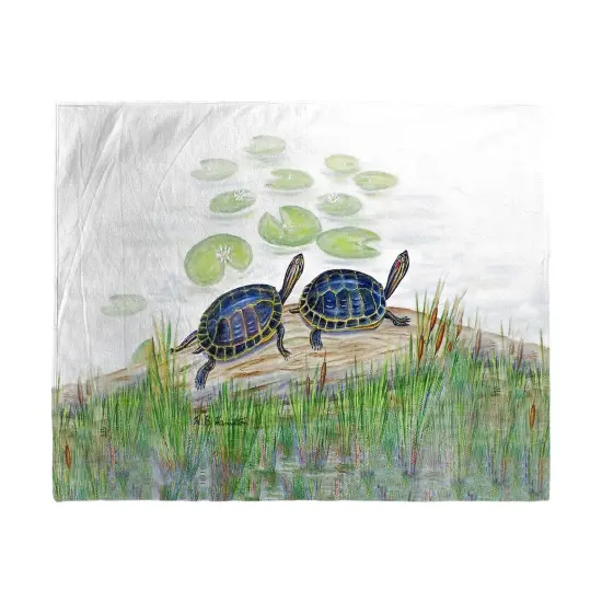 Betsy Drake Two Turtles Beach Towel Multicolor {1}