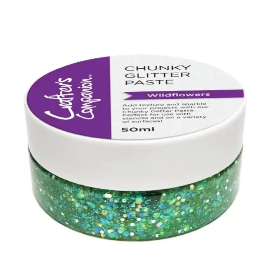 Crafter's Companion Chunky Glitter Paste-Wildflowers {1}
