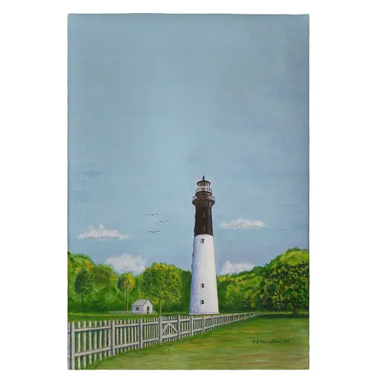 Betsy Drake Hunting Island Lighthouse Guest Towel {1}