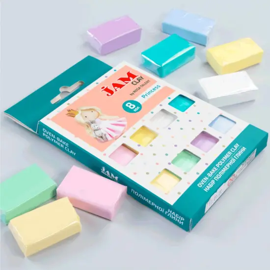 Rosa Talent Princess - Polymer Clay Set. 8*0.04 lb. Jam Clay. {3}