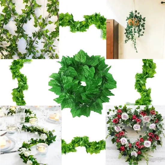 Artificial Grass Fall Ivy Grape Leaf Plants Fake Hanging Garland Vine Home Decor {2}