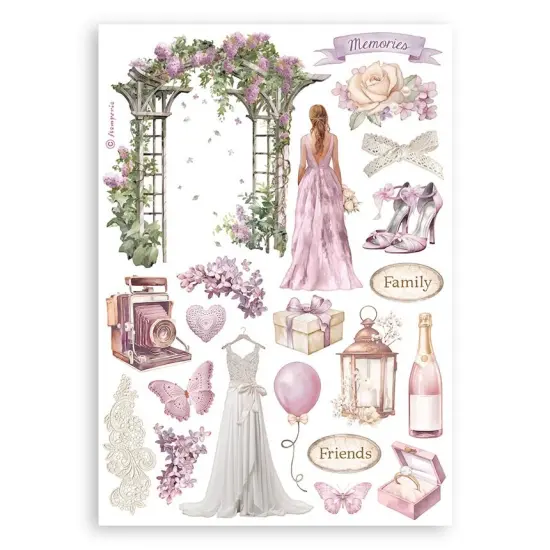 Stamperia A5 Washi Pad 8/Pkg-Romance Forever {4}