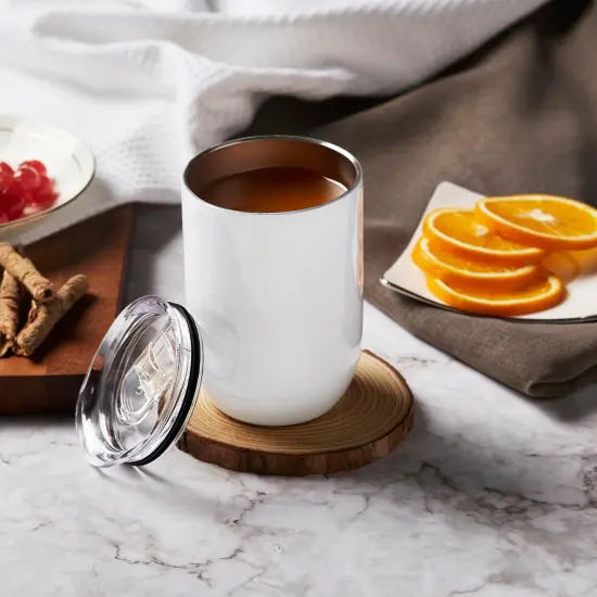 Makerflo 12 Oz Straight Wine Sublimation Blank Tumbler with Splash Proof Lid & Straw - Pack of 1, Craft-Ready for DIY Gifts & Personalization (Sublimation, Epoxy, UV DTF, Vinyl, and Laser Engraving) {2}