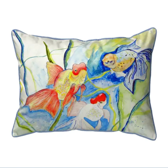Betsy Drake Fantail Goldfish Extra Large 20 X 24 Indoor / Outdoor Pillow {1}
