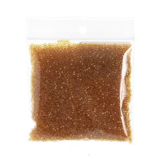 Miyuki Delica 50g Transparent Glass Beads, 11/0 Yello Saffron DB0118 {2}
