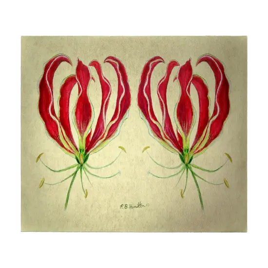 Betsy Drake Red Lily 30 X 50 Inch Comfort Floor Mat {1}