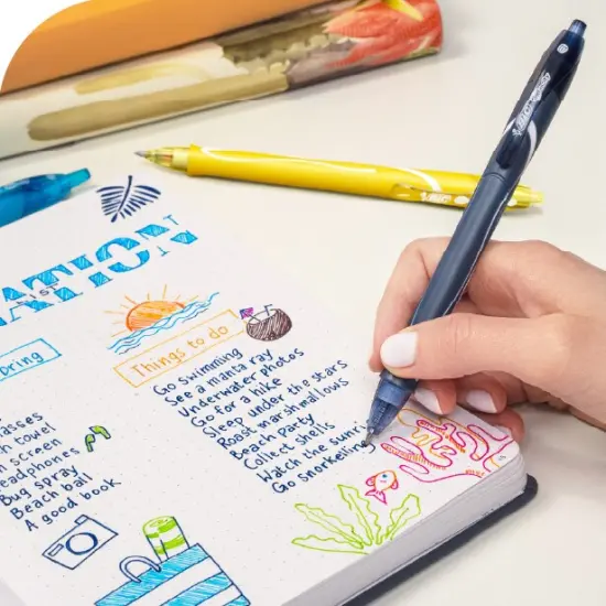 BIC Gelocity Quick Dry Ocean Themed Gel Pens, Medium Point (0.7mm), 16-Count Gel Pen Set, Colored Gel Pens for Note Taking and Journaling {7}