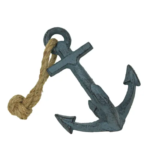 Set of 2 Cast Iron Ship Anchor Bookends Nautical Home Decor Sculptures {5}