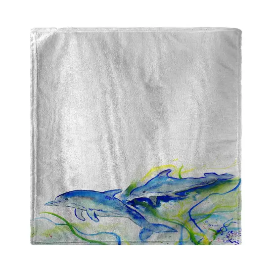 Betsy Drake Betsy's Dolphins Beach Towel {1}
