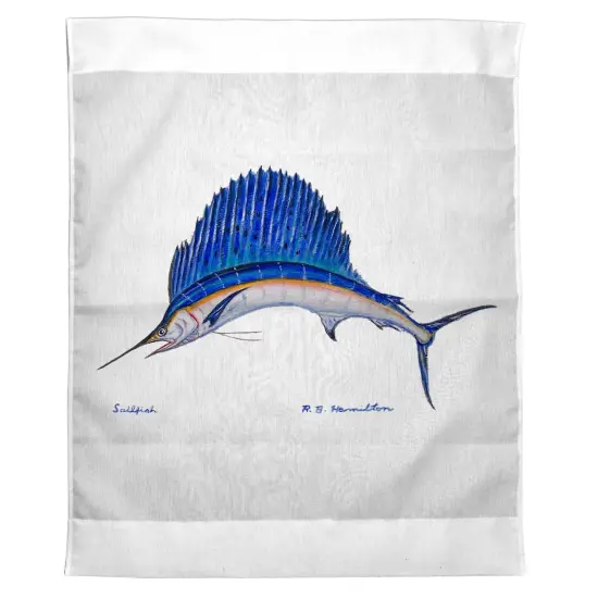 Betsy Drake Sailfish Outdoor Wall Hanging 24x30 {1}