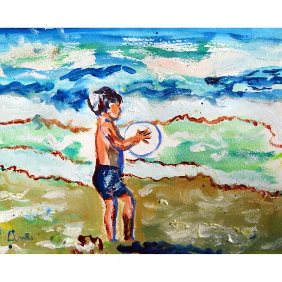 Betsy Drake Boy & Surf Place Mat Set of 4 {1}