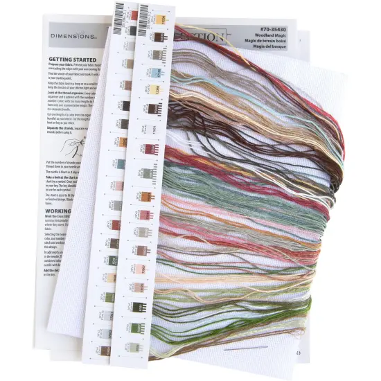 Dimensions Counted Cross Stitch Kit 16" Long-Woodland Magic Stocking {6}