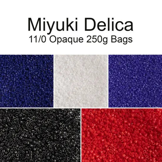 Miyuki Delica 250g Opaque Glass Beads, 11/0 Blue Cyan (DB1138) {4}