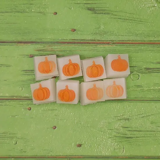 Pumpkins Wax Melt Snap Bar Silicone Mold {3}