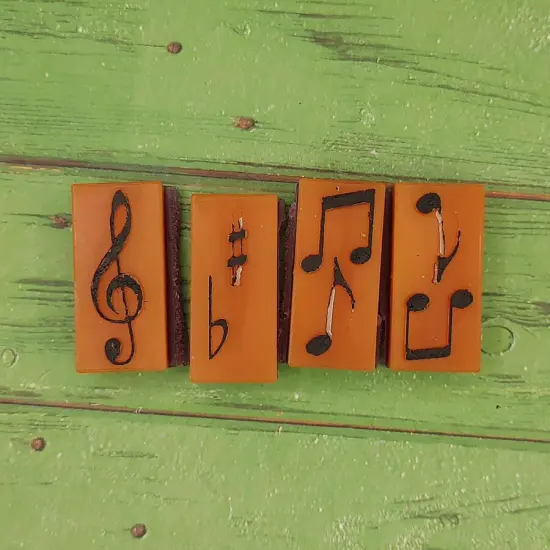 Music Wax Melt Snap Bar Silicone Mold {2}