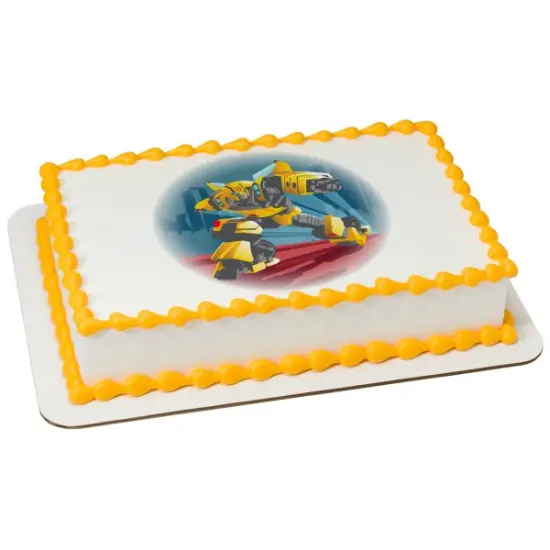 Transformers&trade; Bumble Bee Edible Cake Topper Image 1/4 sheet {1}